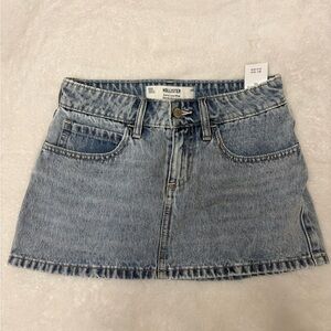 Hollister women’s curvy lowrise Blue Mini Skirt